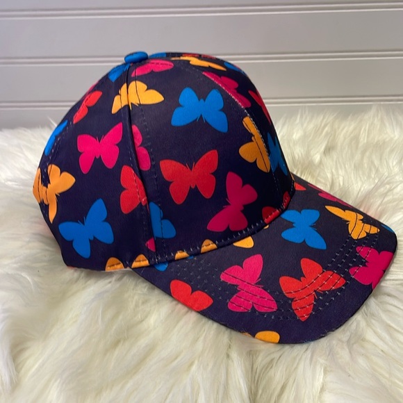 Butterfly 🦋 Purple with Multicolored Butterflies Baseball Cap - Picture 4 of 12